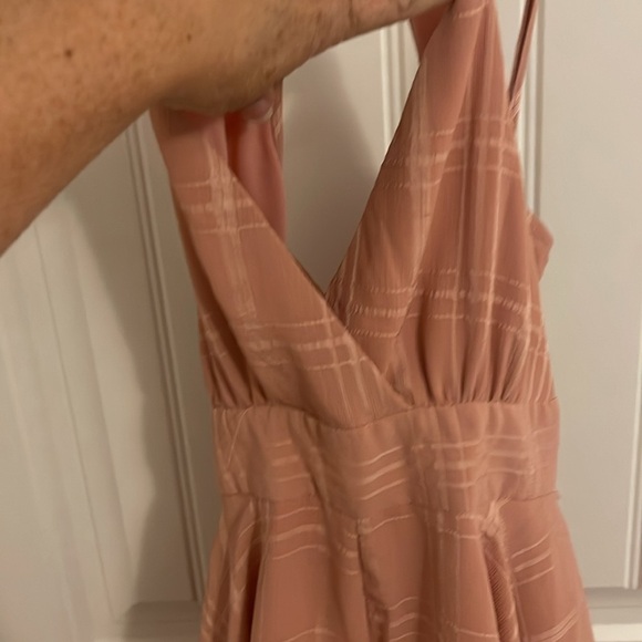 Saints and Secrets women’s M BLUSH COLOR ruffles and‎ shorts Romper NWT. Belted - Picture 6 of 14